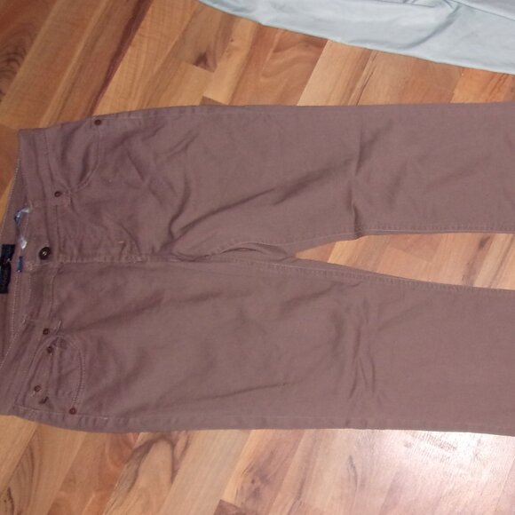 size 8 womens jeans pants tan  denim eight - Picture 3 of 6